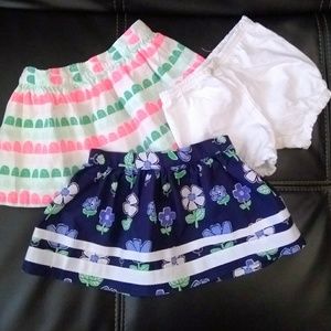 Two Gymboree skirts with bloomers